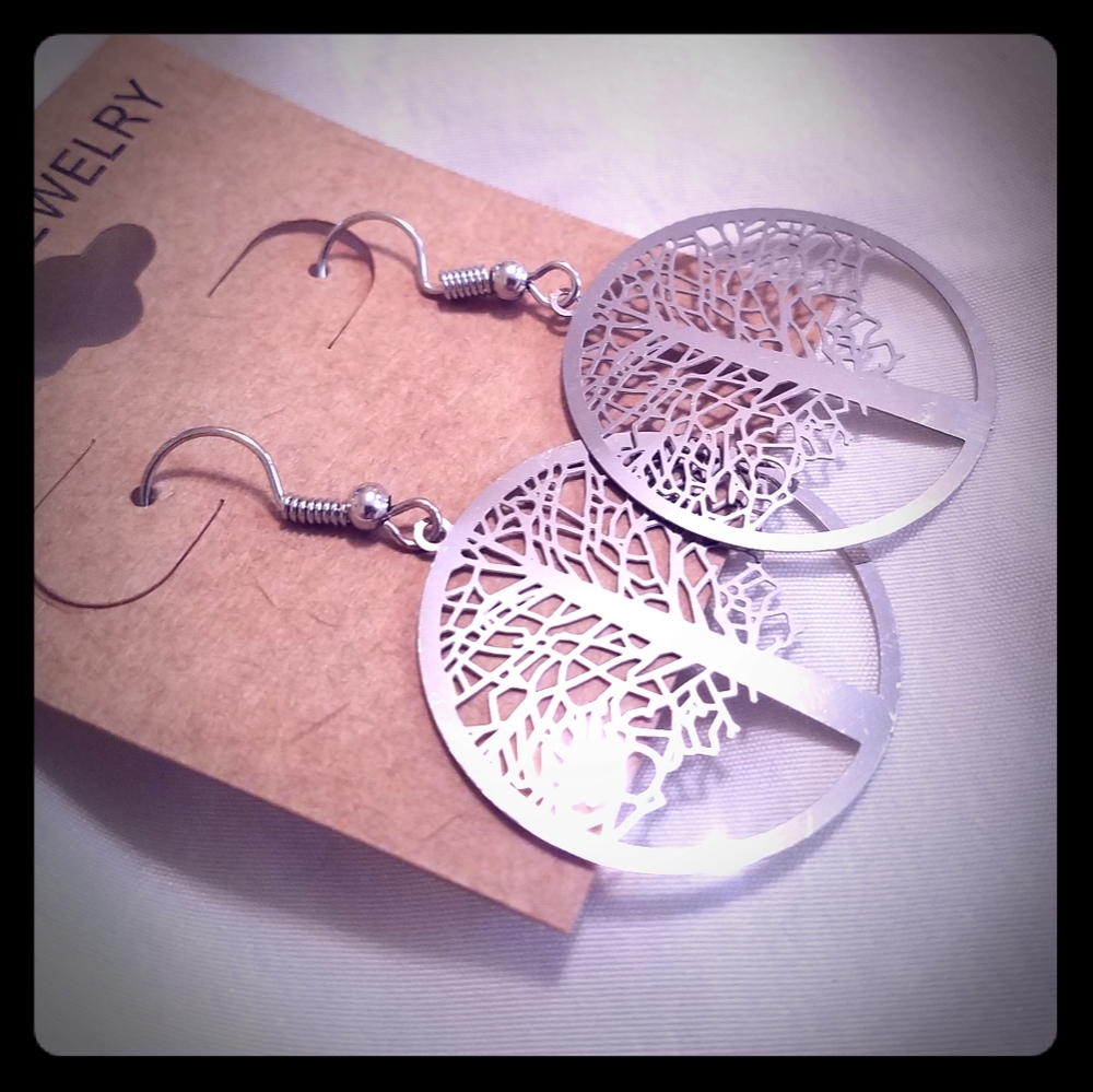 🍃Tree of Life Earrings Laser Cut Stainless Steel